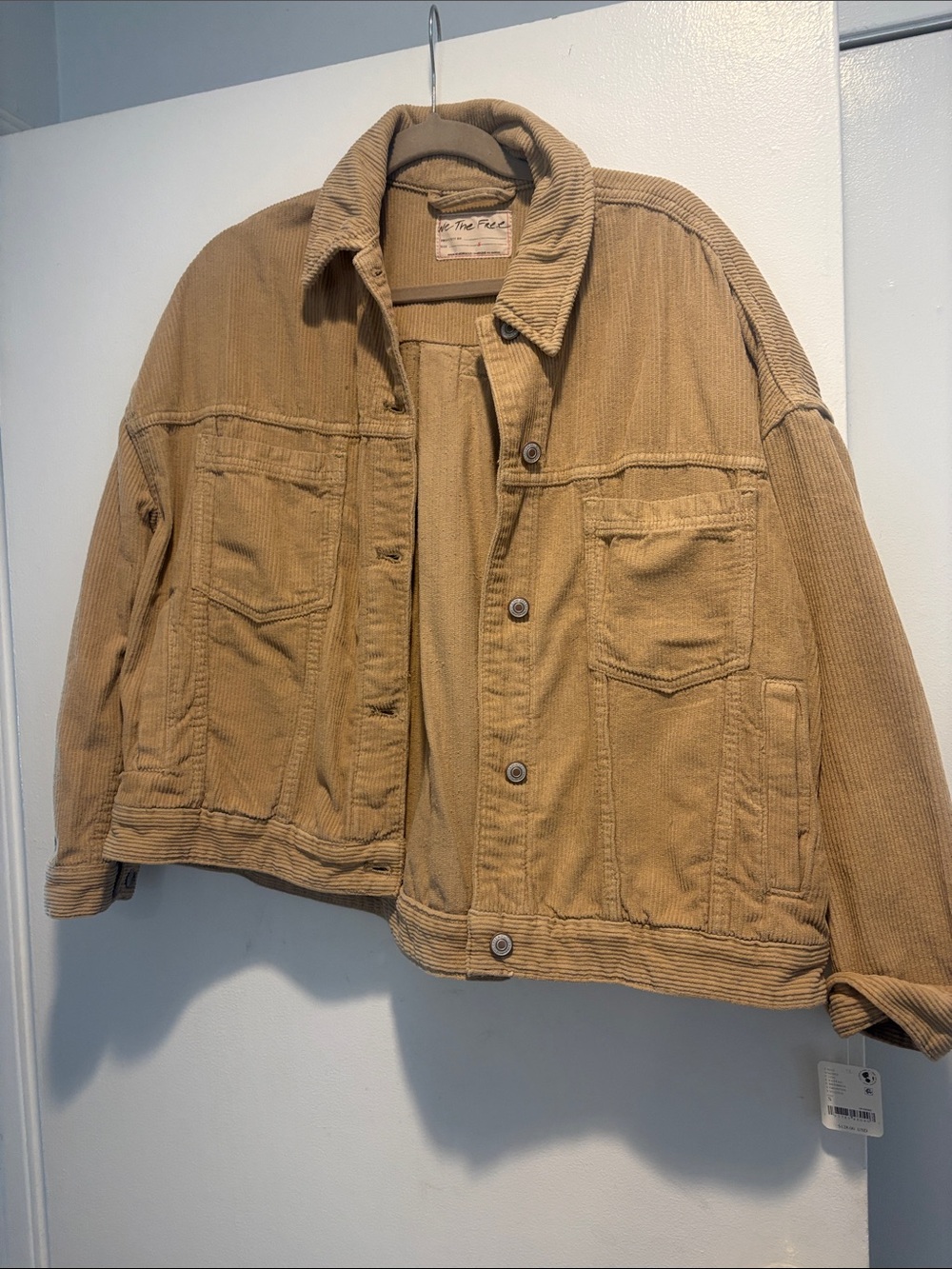 Free people we the free cuordory oversized denim jacket
